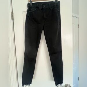 Mother Stunner Zip Ankle Step Fray in Not Guilty size 29